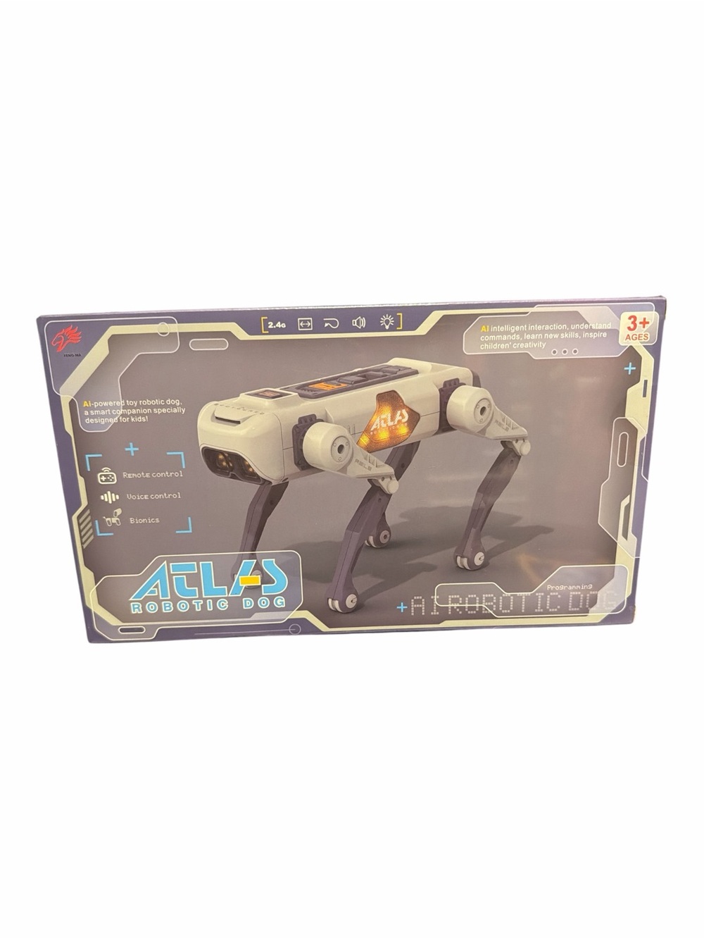 NIB Atlas AI Robotic Dog Smart Remote Control Quadruped Toy